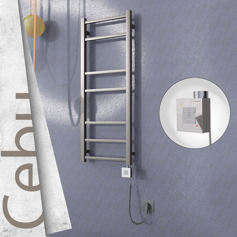 Cebu Elektrikli Paslanmaz Çelik Havlupan 400x1050 Satin Polisaj (KTX1 Termostat) 200W Spiral Kablolu 