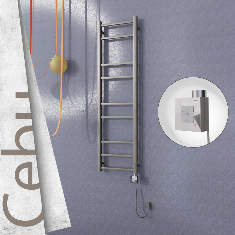 Cebu Elektrikli Paslanmaz Çelik Havlupan 400x1395 Satin Polisaj (KTX1 Termostat) 200W Spiral Kablolu 