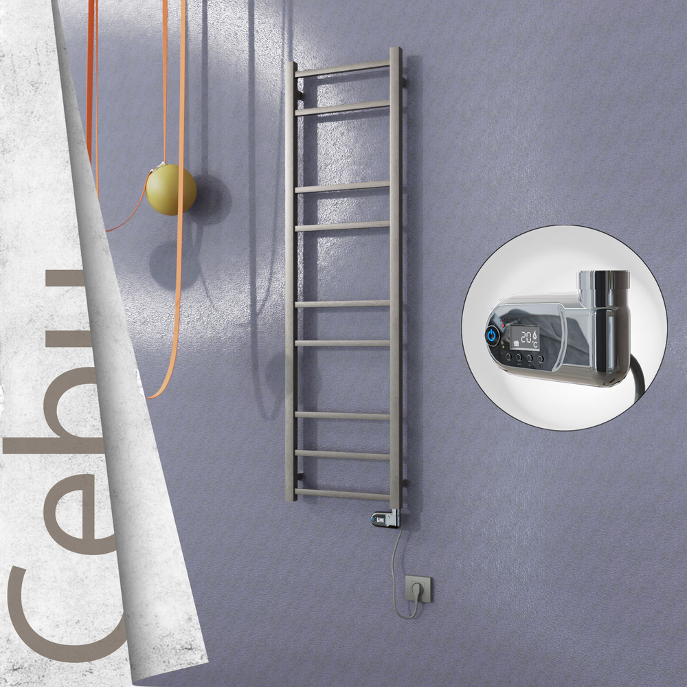 Cebu Elektrikli Paslanmaz Çelik Havlupan 400x1395 Satin Polisaj (Thesis Termostat) 200W - 1
