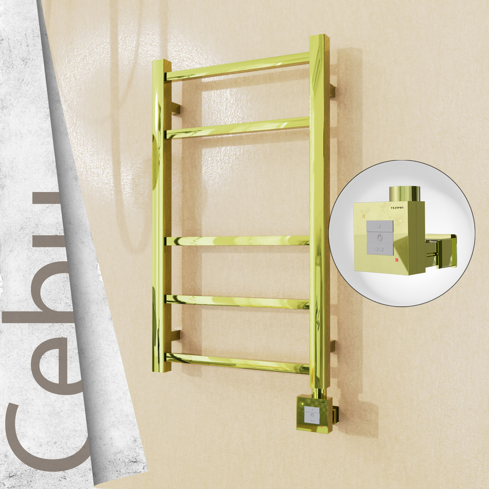 Cebu Elektrikli Paslanmaz Çelik Havlupan 400x705 Altın (KTX1 Termostat) 200W - 1