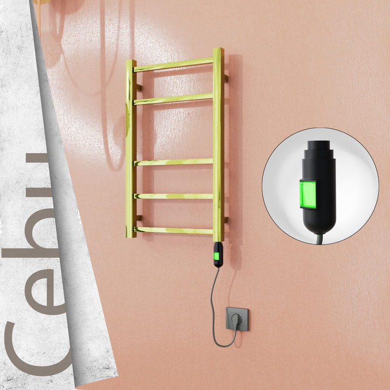 Cebu Elektrikli Paslanmaz Çelik Havlupan 400x705 Altın (On/Off Düğmeli) 200W