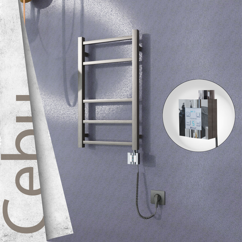 Cebu Elektrikli Paslanmaz Çelik Havlupan 400x705 Satin Polisaj (KTX4 Termostat) 200W Spiral Kablolu 