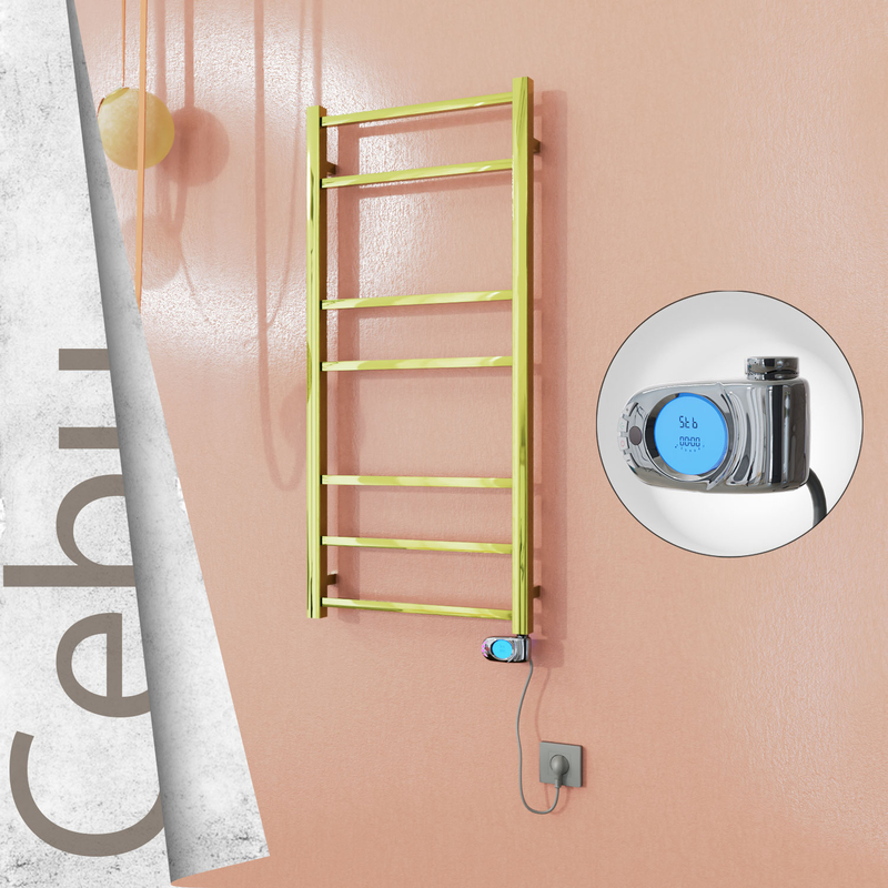 Cebu Elektrikli Paslanmaz Çelik Havlupan 500x1050 Altın (Musa Termostat) 200W