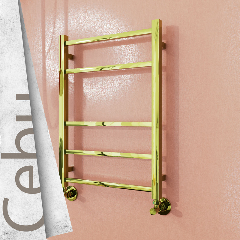 Cebu Sèche-serviettes en Inox 500x705 Doré