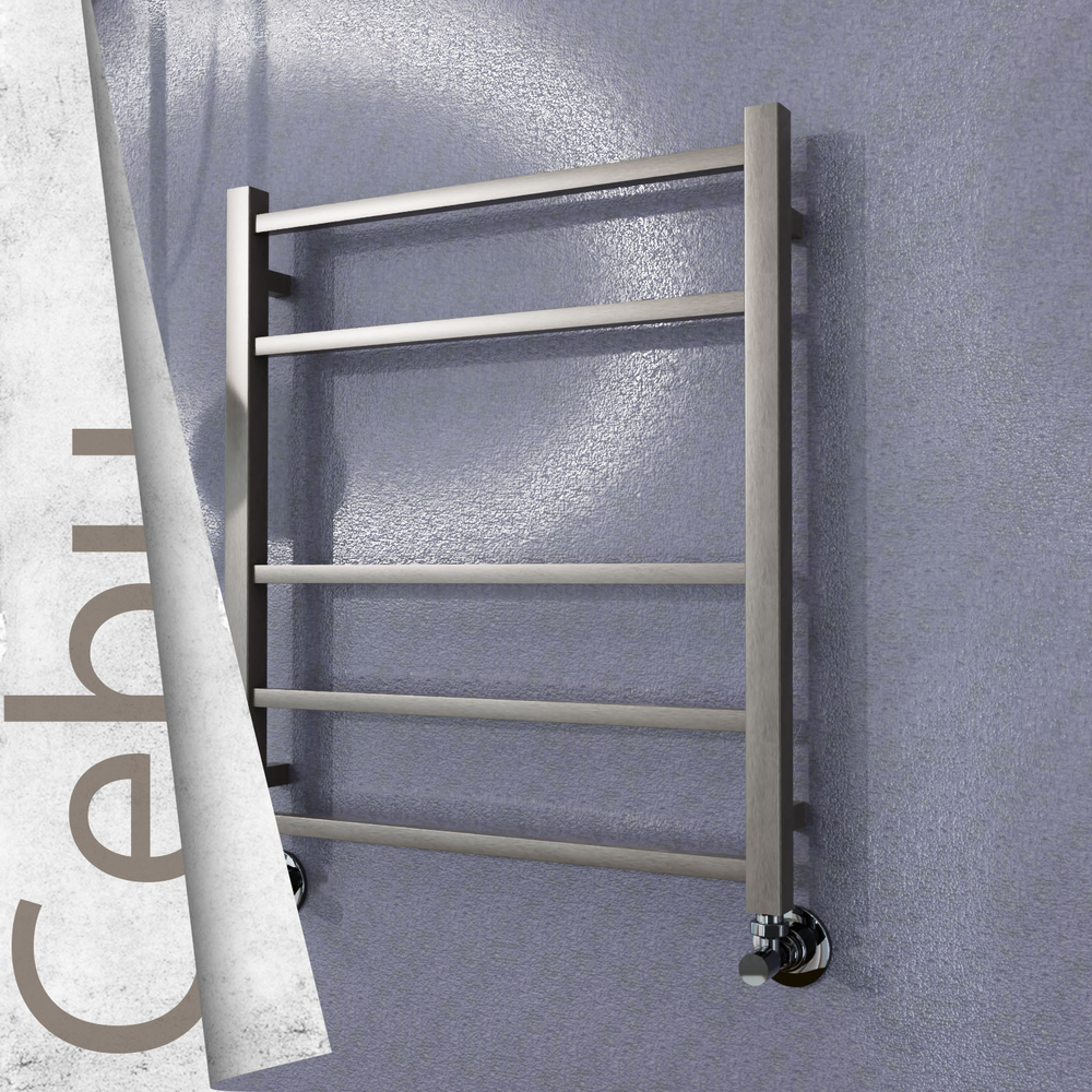 Cebu Sèche-serviettes en Inox 600x705 Poli Satiné - 1