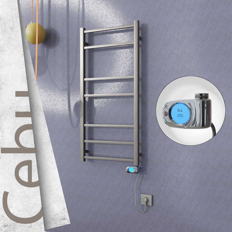 Cebu Sèche Serviettes Electrique 500x1050 Finition peinture satiné (Thermostat Musa) 200 W 