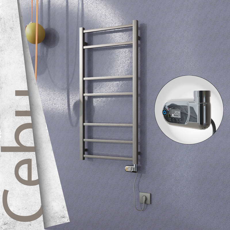 Cebu Sèche Serviettes Electrique 500x1050 Finition peinture satiné (Thermostat Thesis) 200 W 