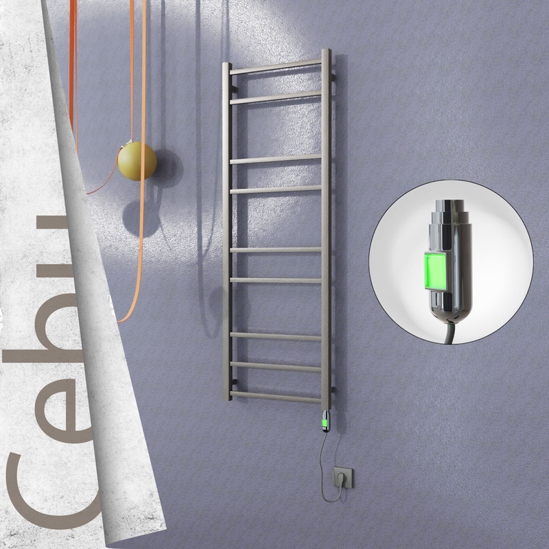 Cebu Sèche Serviettes Electrique 500x1395 Finition peinture satiné (On/Off) 300 Watt 