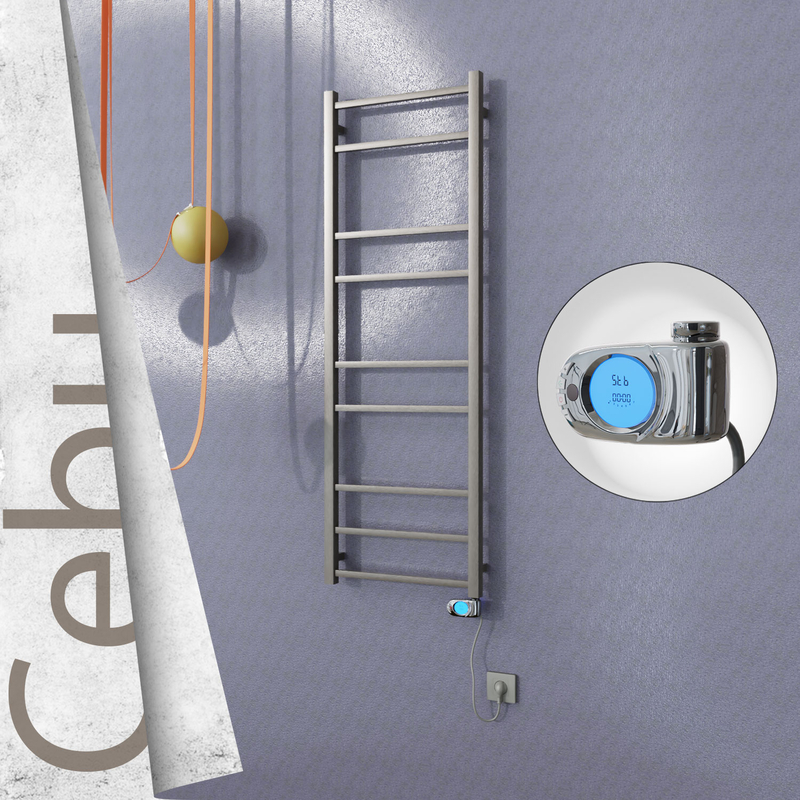 Cebu Sèche Serviettes Electrique 500x1395 Finition peinture satiné (Thermostat Musa) 300 Watt 