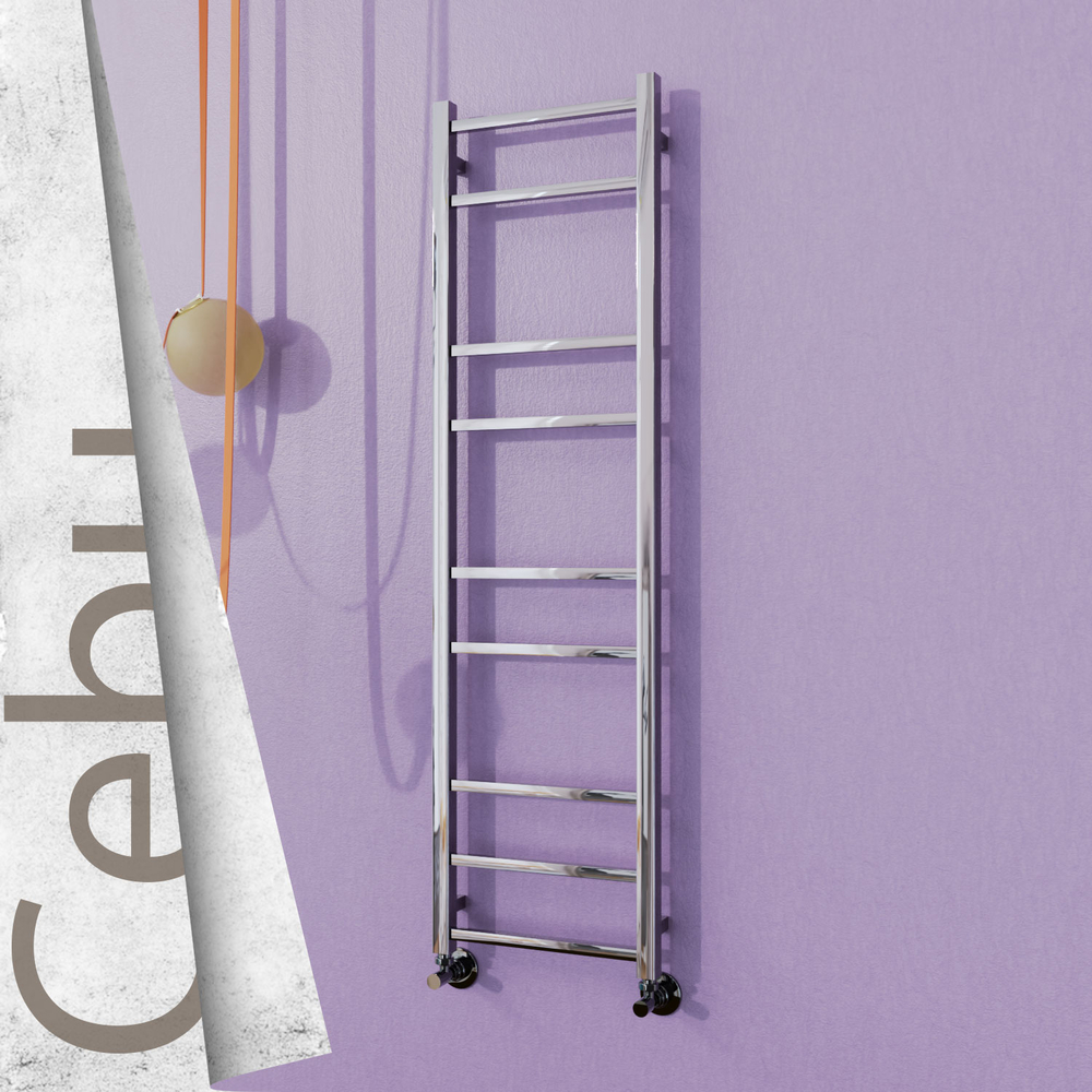 Cebu Sèche-serviettes en Inox 400x1395 Poli Miroir - 1