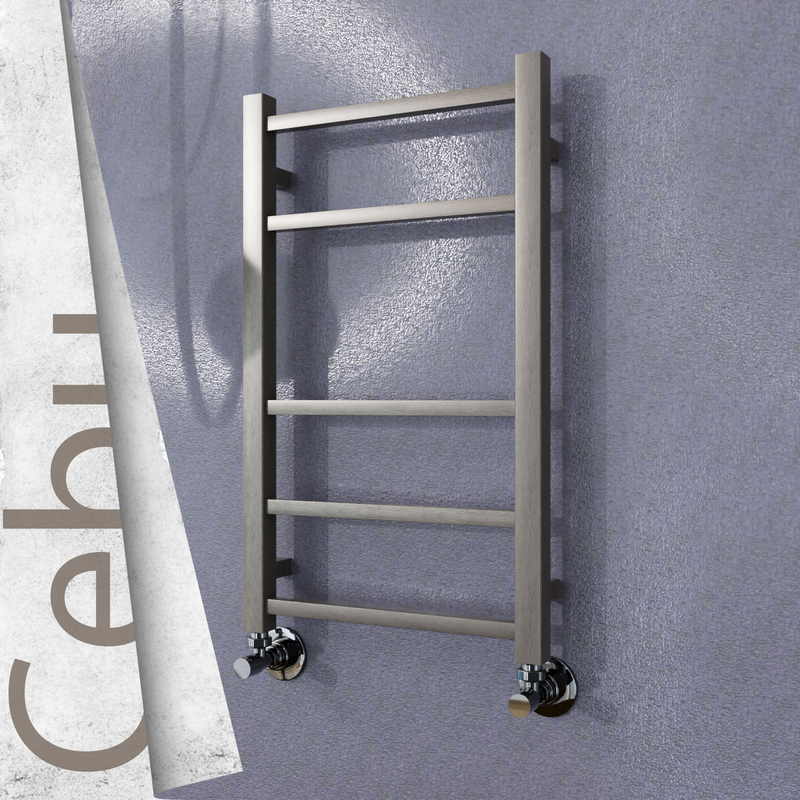 Cebu Sèche-serviettes en Inox 400x705 Poli Satiné