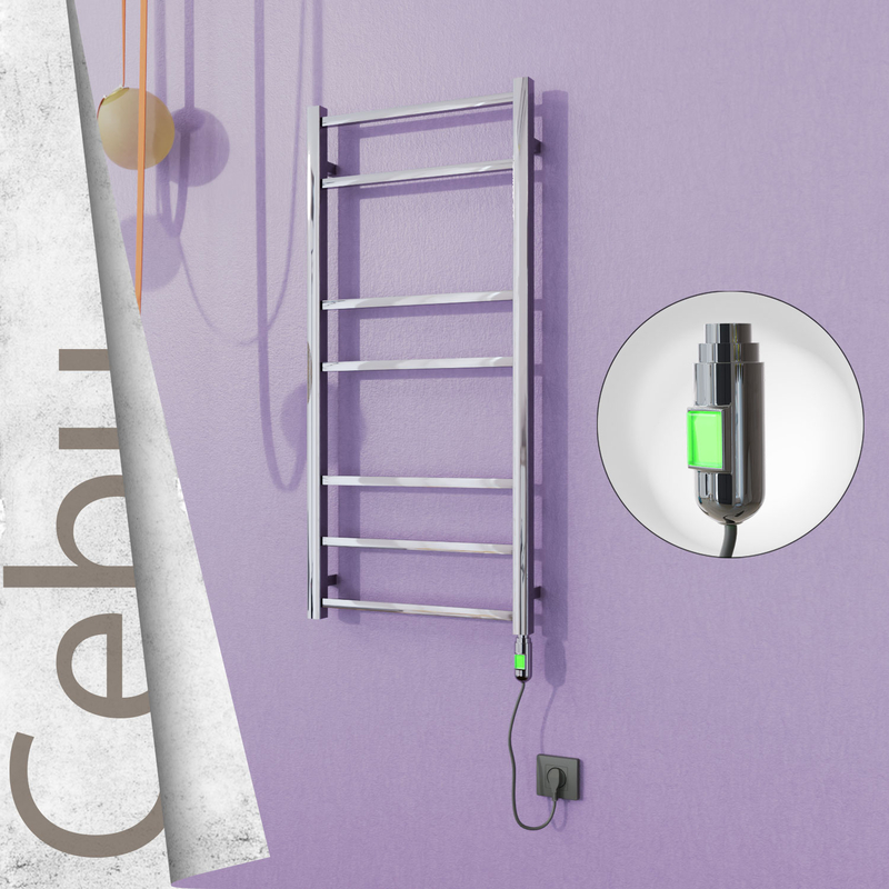 Cebu Stainless Steel Electric Towel Warmer 500x1050 Polished Finish (On/Off) 200 W 