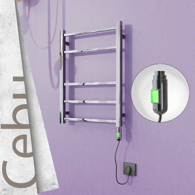 Cebu Stainless Steel Electric Towel Warmer 500x705 Polished Finish (On/Off) 200 W 