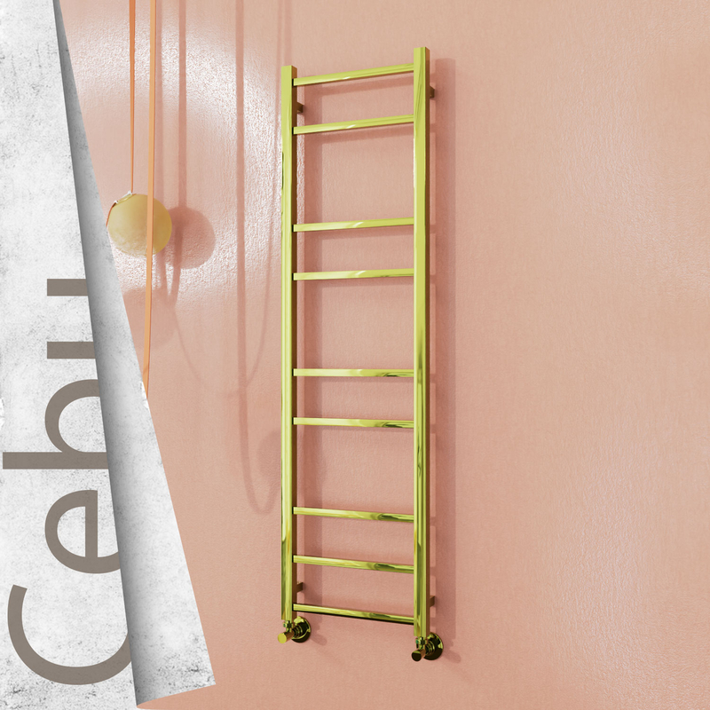 Cebu Stainless Steel Towel Rail 400x1395 Gold 