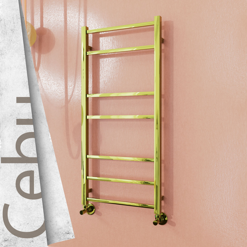 Cebu Stainless Steel Towel Rail 500x1050 Gold 
