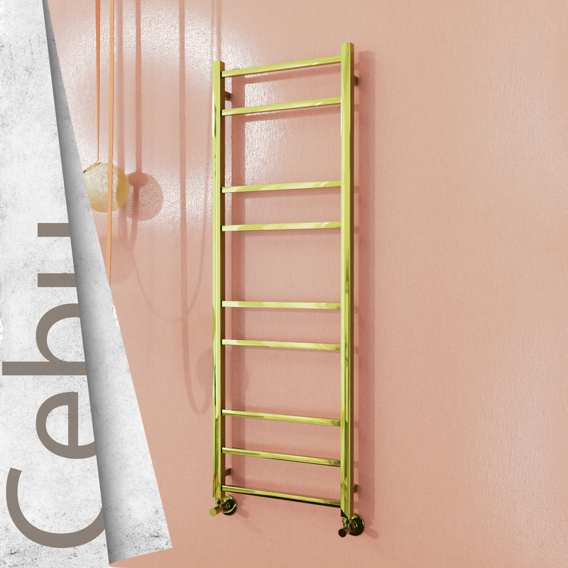 Cebu Stainless Steel Towel Rail 500x1395 Gold 