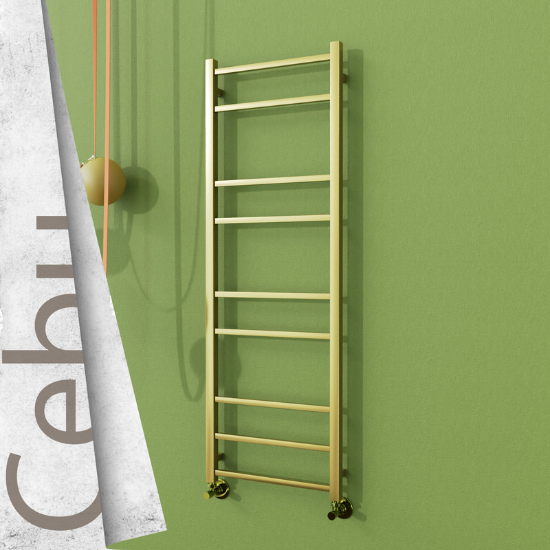Cebu Stainless Steel Towel Rail 500x1395 Satin Gold 