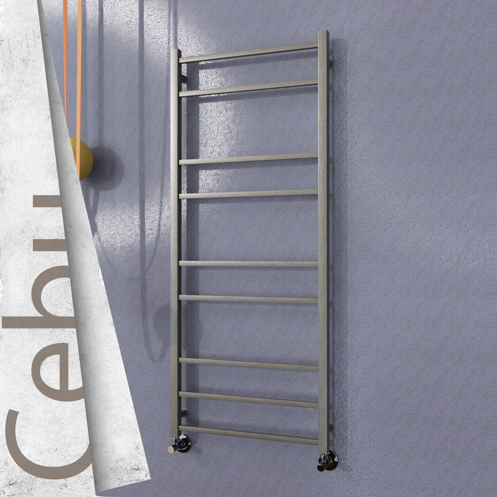 Cebu Stainless Steel Towel Rail 600x1395 Satin Polished - 1