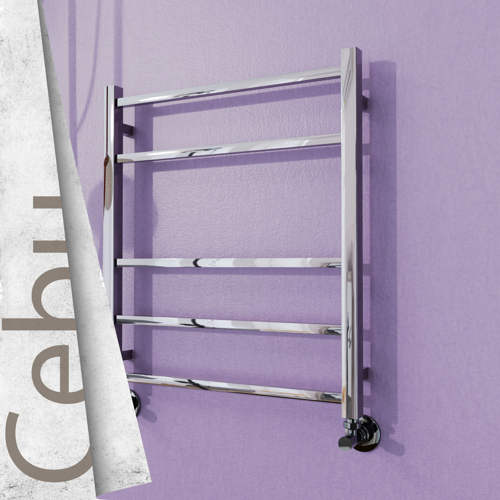Cebu Stainless Steel Towel Rail 600x705 Mirror Polished - 1