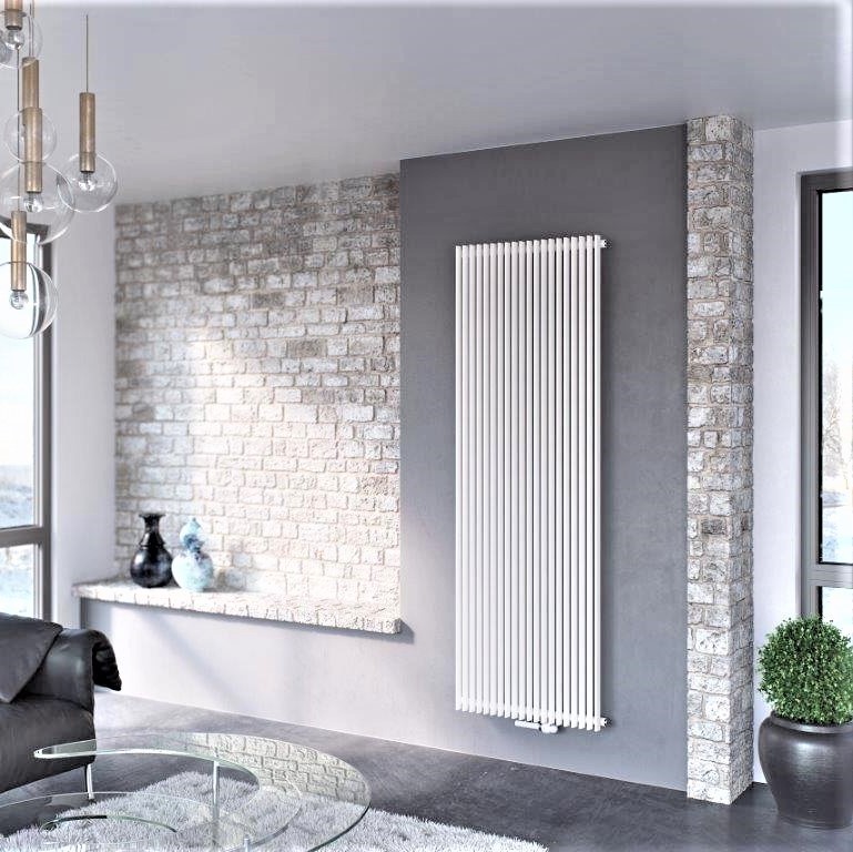 Chorus Radiateur Décoratif Exclusif Panneau Unique 1800x450 Blanc - 2
