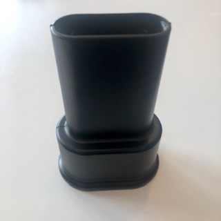 Pipe Sleeve Double - 160 mm Push Fit Plastic Black