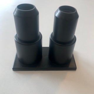 Pipe Sleeve Double with Spring  Aluminum Black