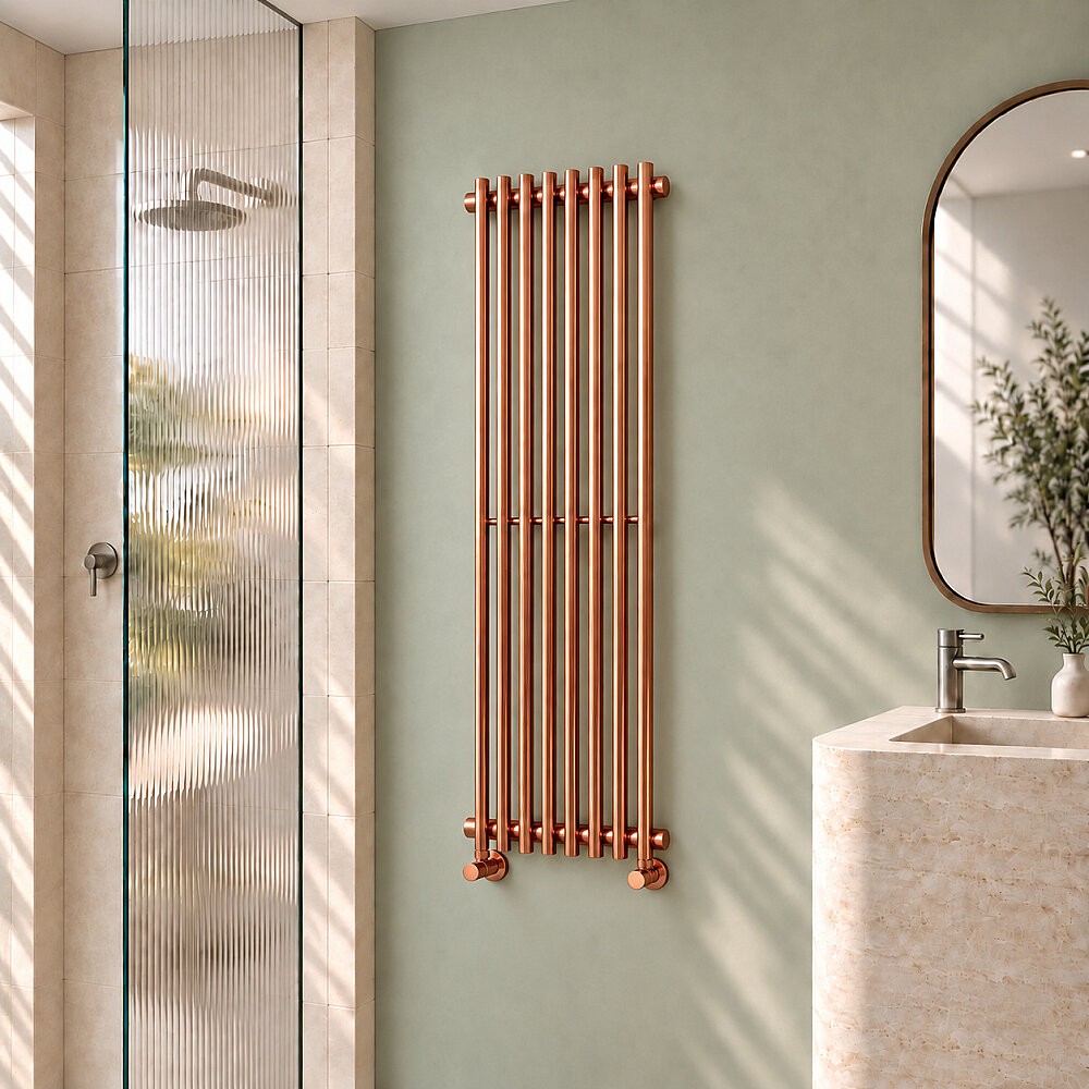 Cook Decorative Towel Rail 340x1400 Copper - 1