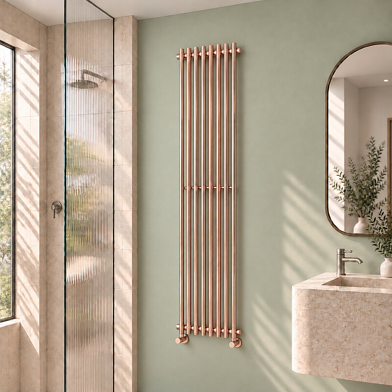 Cook Decorative Towel Rail 340x1800 Rose Gold