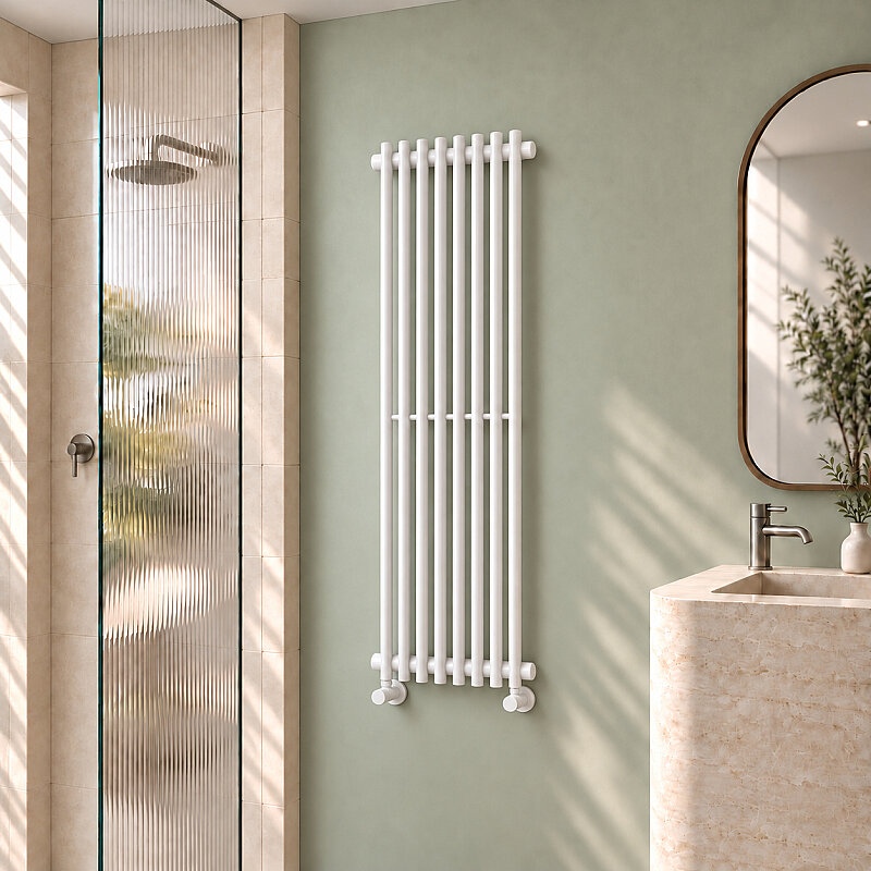 Cook Decorative Towel Rail 340x1400 White