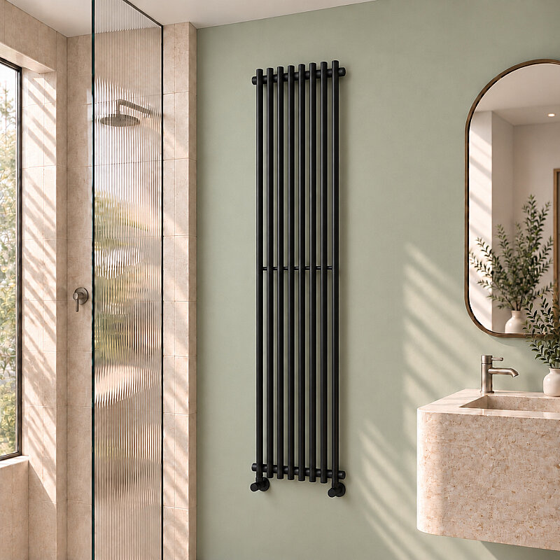 Cook Decorative Towel Rail 340x1800 Black