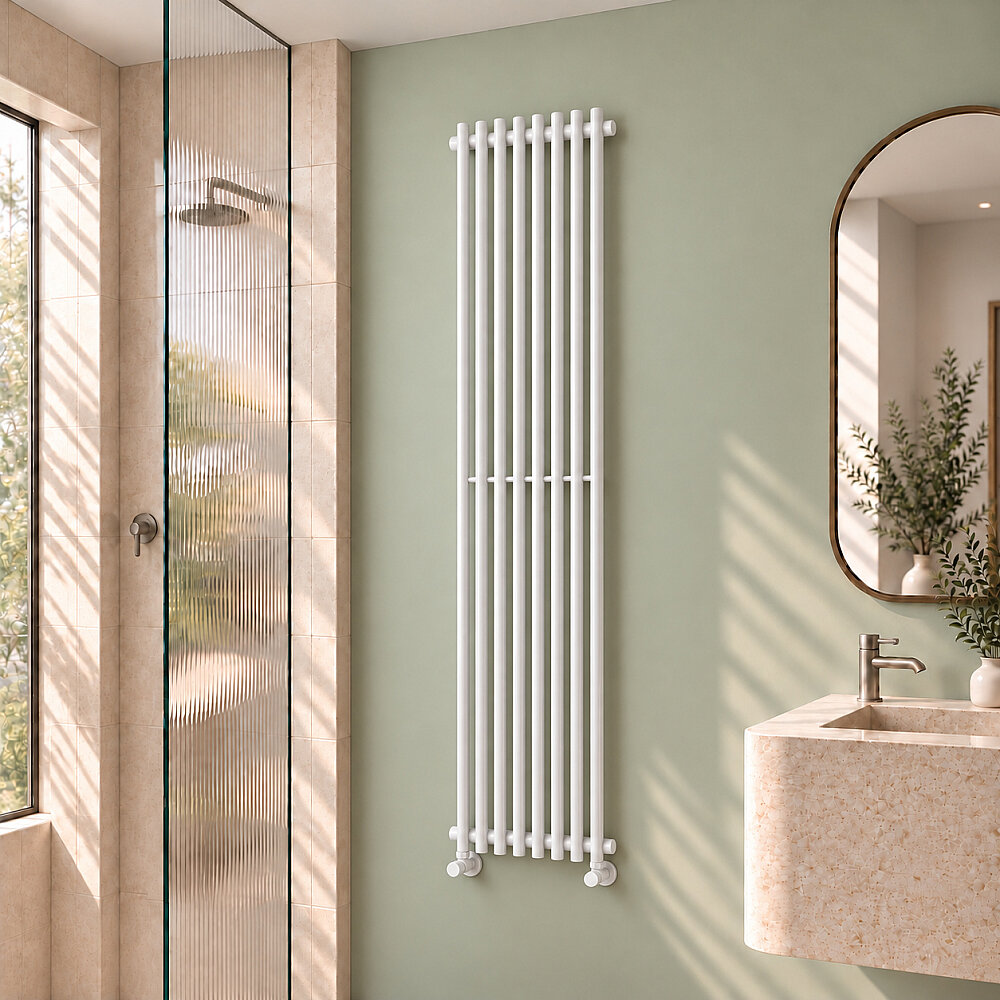 Cook Decorative Towel Rail 340x1800 White - 1