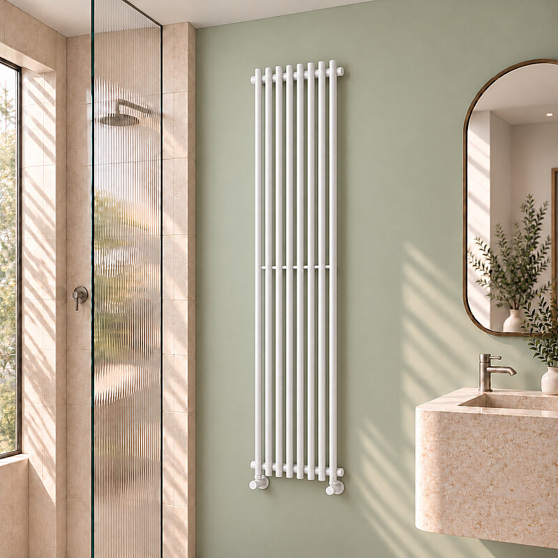 Cook Decorative Towel Rail 340x1800 White