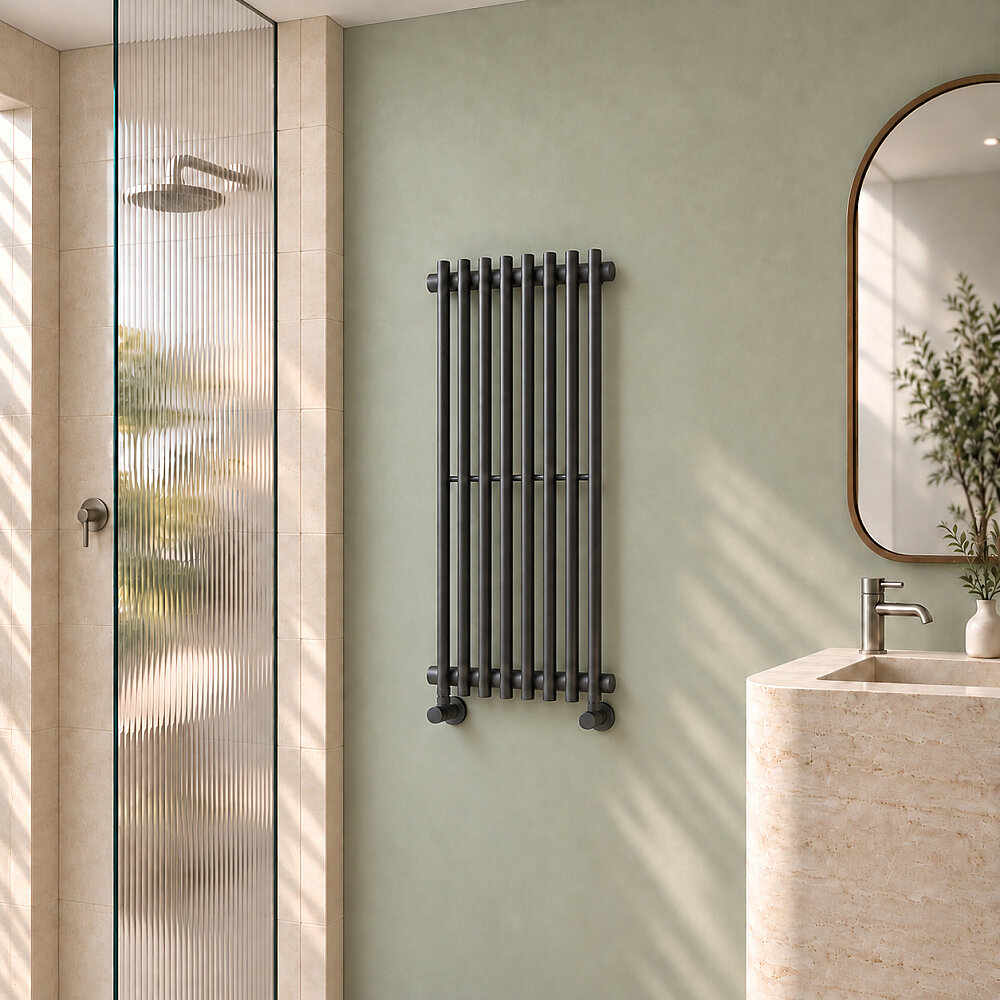 Cook Decorative Towel Rail 340x900 Anthracite - 1