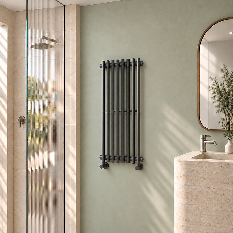 Cook Decorative Towel Rail 340x900 Anthracite