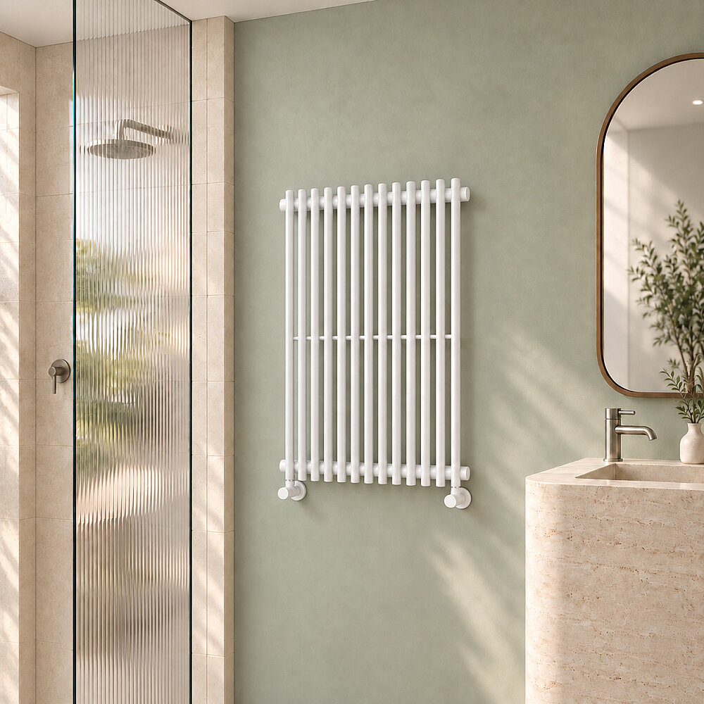 Cook Decorative Towel Rail 550x900 White - 1