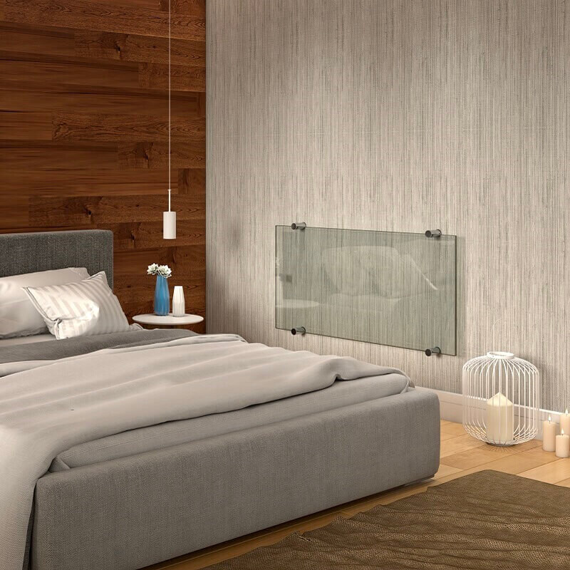 Crystal Electric Glass Radiator 1010x1030 Clear 1000 Watt - 2