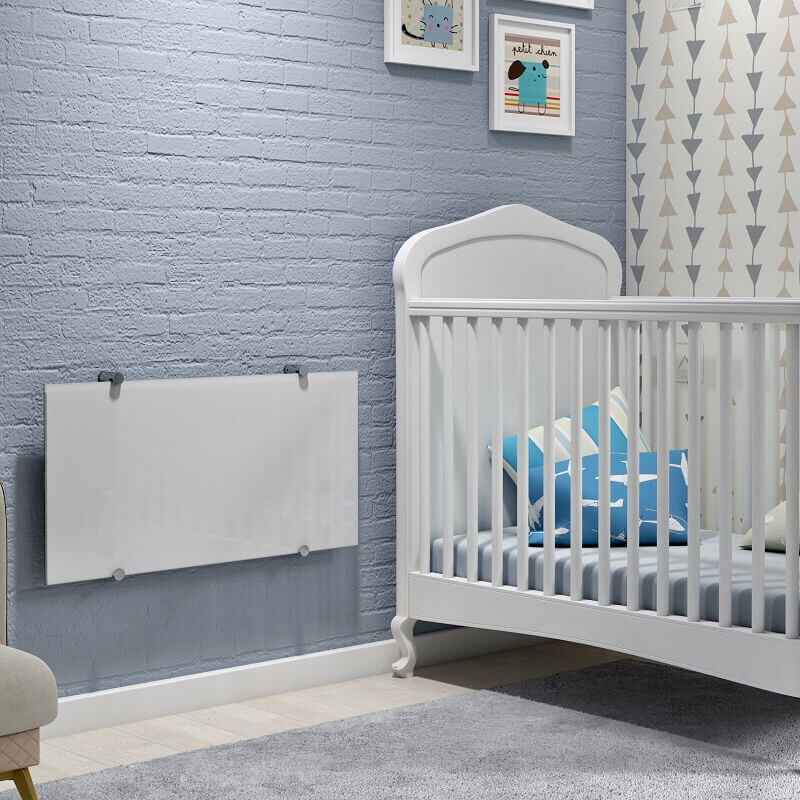 Crystal Electric Glass Radiator 560x1030 Blanc 500 Watt - 3