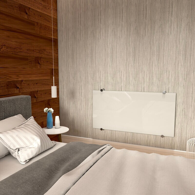 Crystal Electric Glass Radiator 760x1030 White 750 Watt - 2