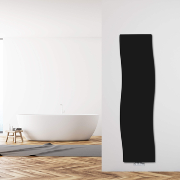 Danube Slim Design Towel Rail 490x1790 Black