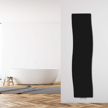 Danube Slim Design Towel Rail 490x1990 Black