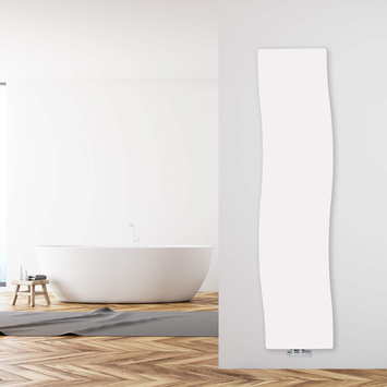 Danube Slim Design Towel Rail 490x1990 White