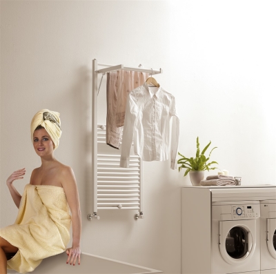 Dinamic Plus Exclusive Design Towel Warmer 500x1454 White