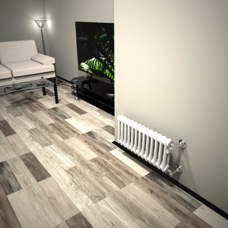 Dl 2 Column Radiator 300x624 White - 3