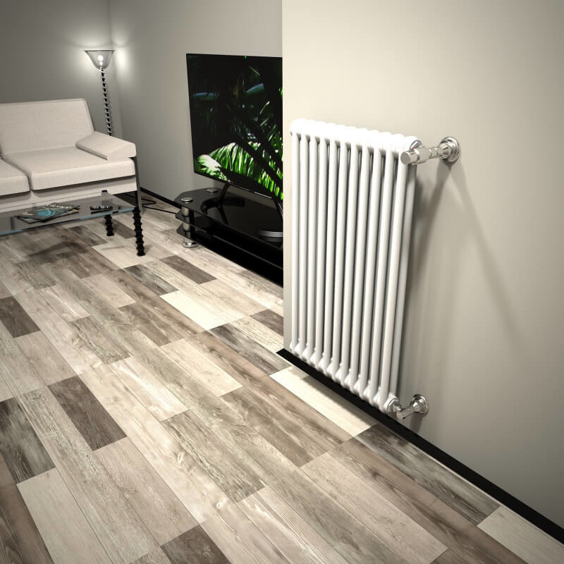 DL 2 Column Radiator 900x532 White - 1