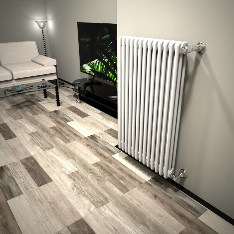 DL 3 Column Radiator 1000x624 White - 1
