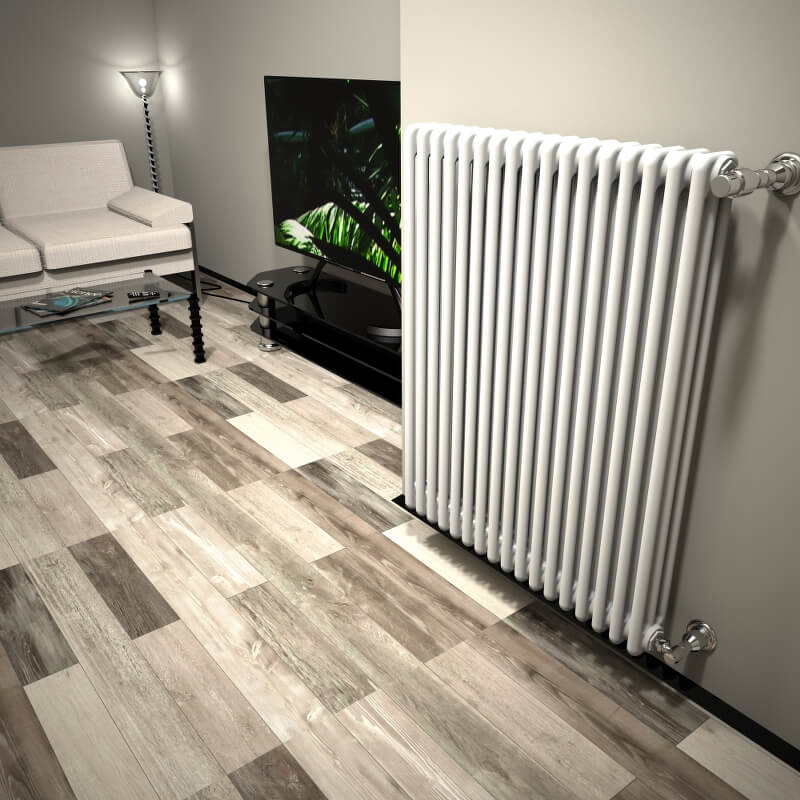 DL 3 Column Radiator 1000x808 White - 1