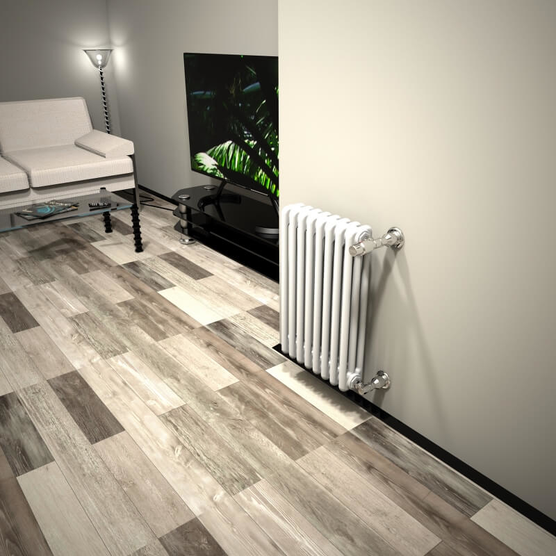 DL 3 Column Radiator 600x394 White 