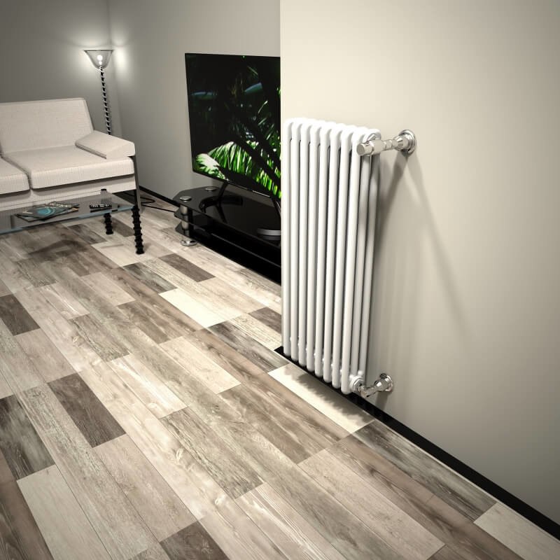 DL 3 Column Radiator 900x394 White - 1