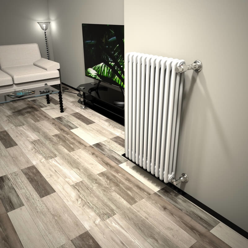 DL 3 Column Radiator 900x532 White - 1