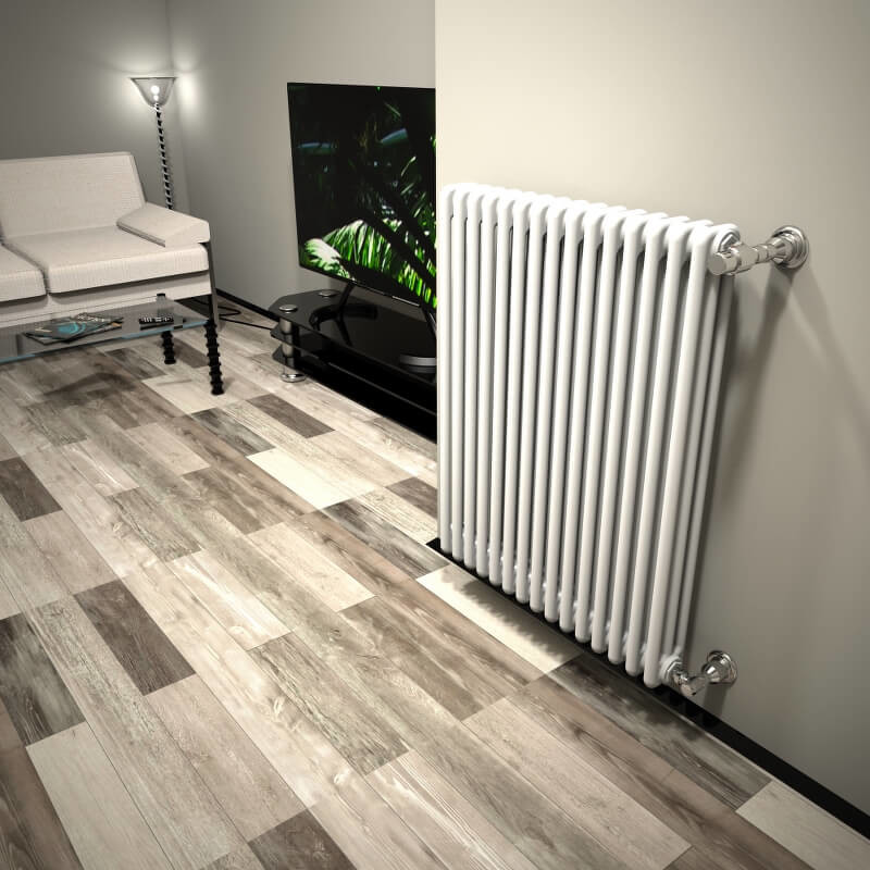DL 3 Column Radiator 900x716 White - 2